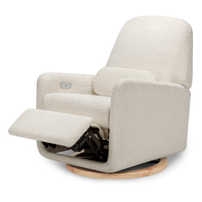 ARC Electronic Recliner & Swivel Glider in Ivory Boucle with USB Port